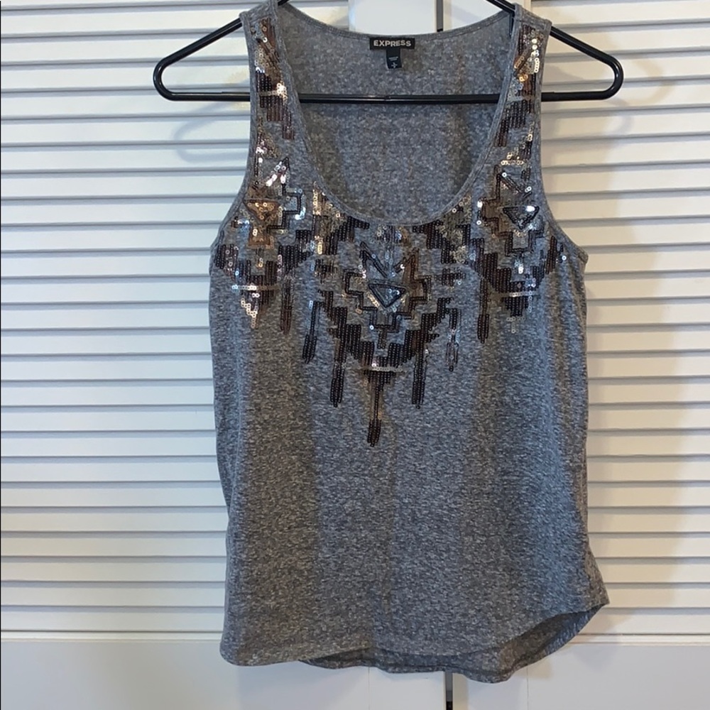 Express Sequin Tank Top